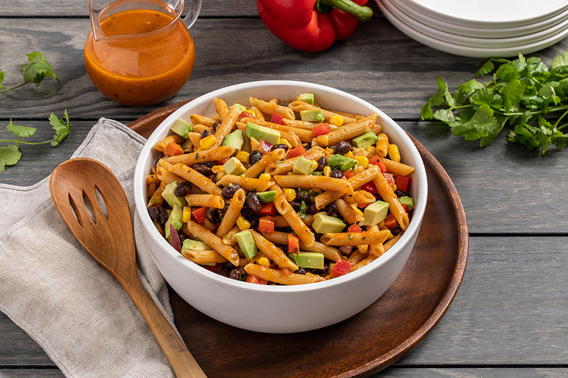 Recipe - Tex-Mex ZENB Pasta Salad with Spicy Tomato Vinaigrette