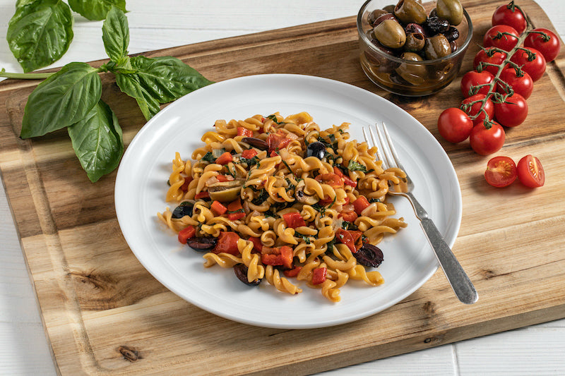 Vegan ZENB Pasta Puttanesca Recipe